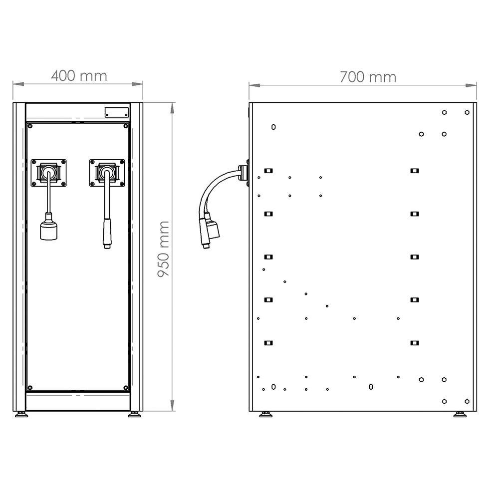 Modulo Distribuzione Aria Compressa Ed Energia Elettrica.,  FG 118M/40H
