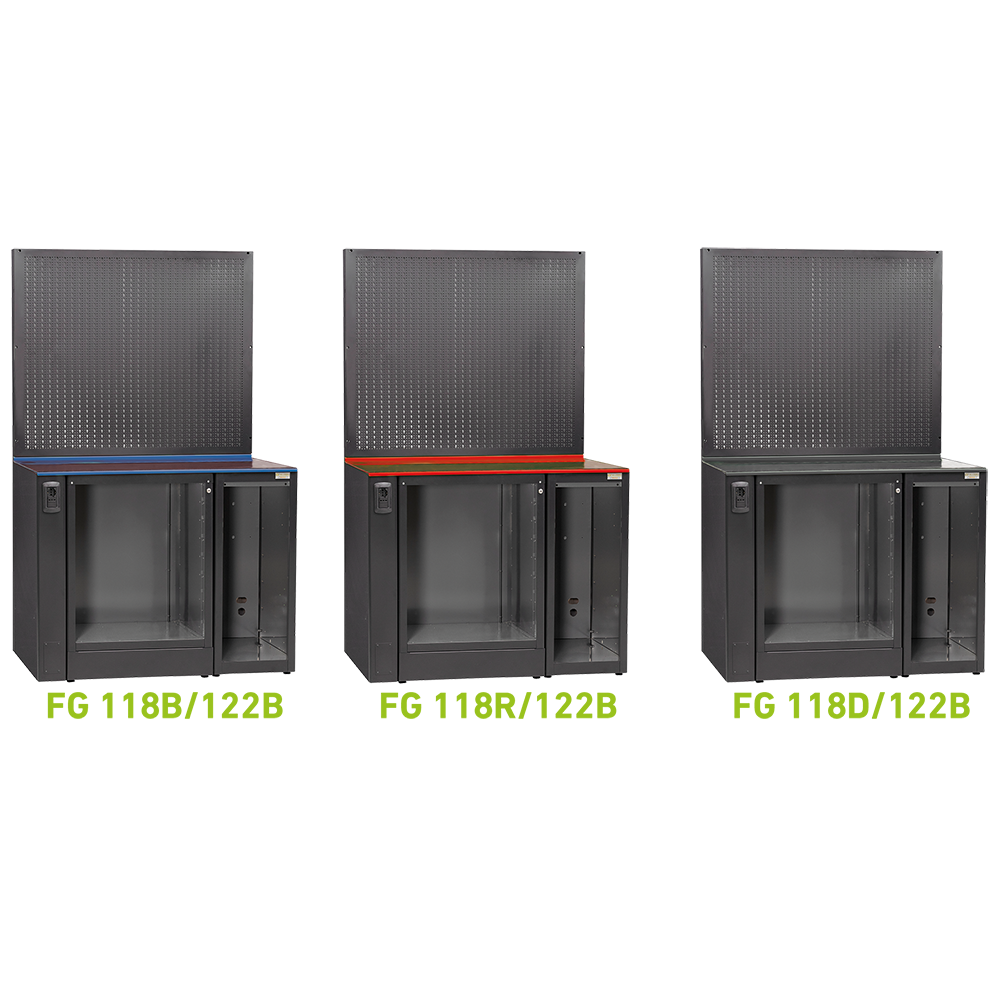 Struttura Vuota Per Configurazione Da 1200Mm Dotata Di Griglia Porta Utensili Semplice, FG 118V/122B