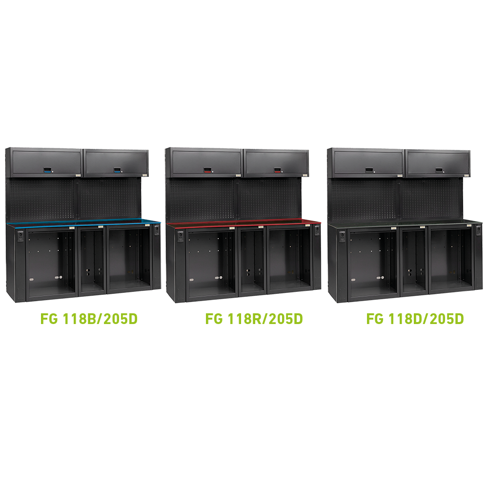 Struttura Vuota Per Configurazione Da 2050Mm Dotata Di Due Pensili, FG 118V/205D
