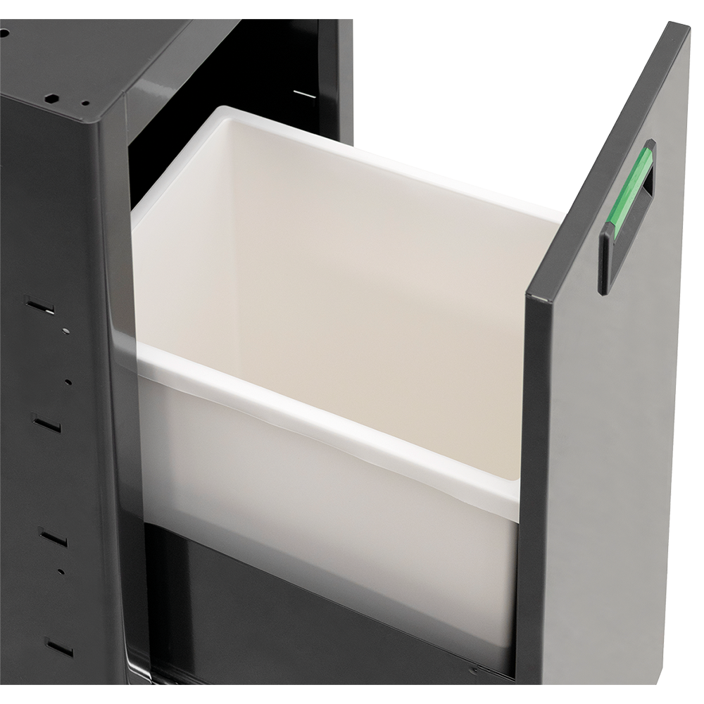 Modulo Portarifiuti Completo Di Vasca In Plastica, FG 118V/40E