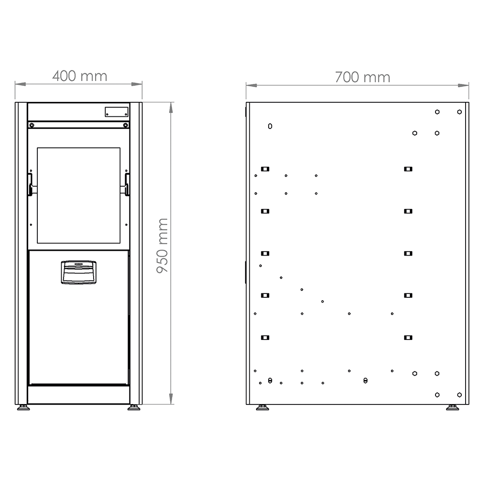Modulo Porta Carta Dotato Di Cassetto Porta Oggetti, FG 118V/40F