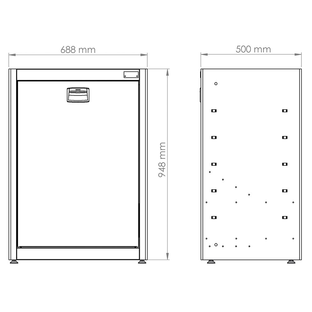 Modulo Porta Rifiuti Differenziati, FG 118/69E