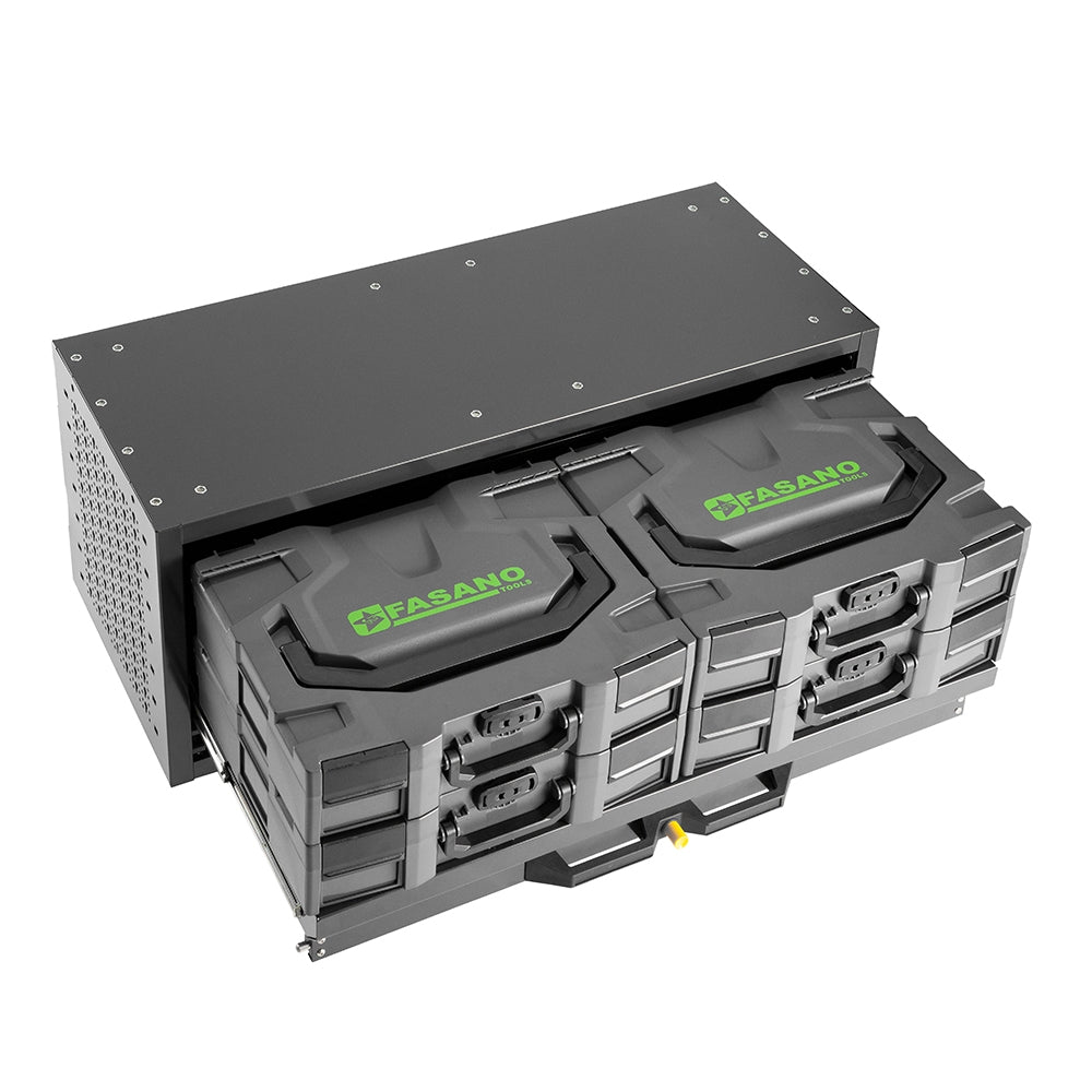 Cassettiera Con 4 Valigette, FG 119M/C98-V