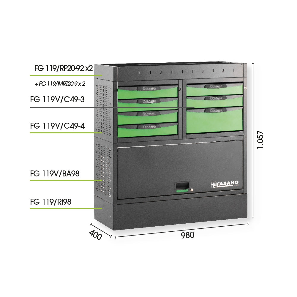 Configurazione Arredo Tecnico Per Furgoni, FG 119V/CO17