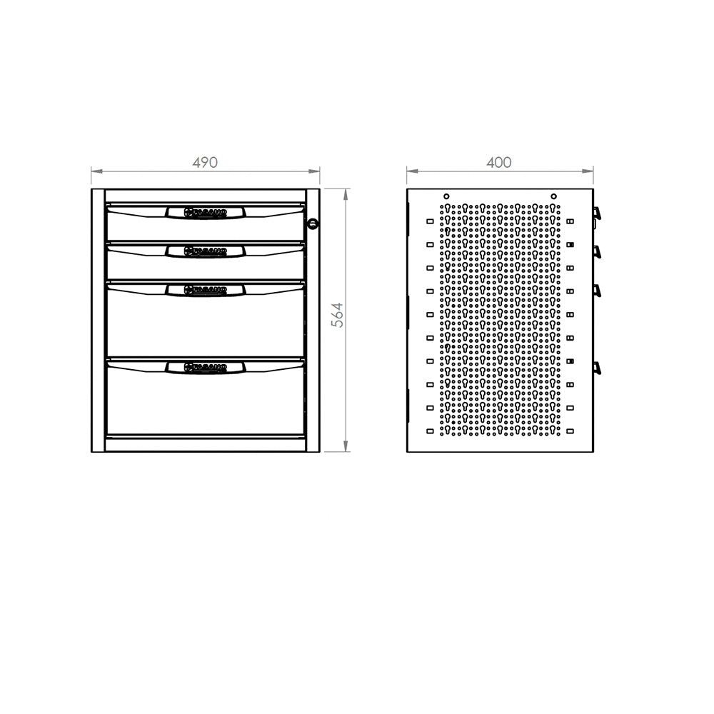 Base Con 4 Cassetti., FG 119V/C49-4B