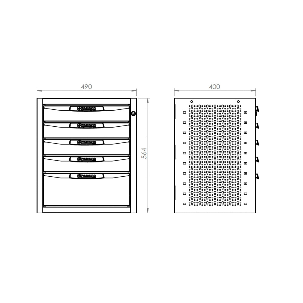 Base Con 5 Cassetti., FG 119V/C49-5B