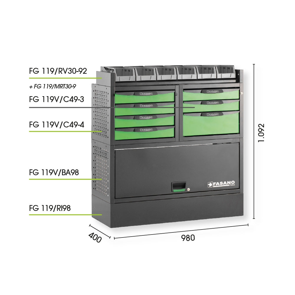 Configurazione Arredo Tecnico Per Furgoni, FG 119V/CO15