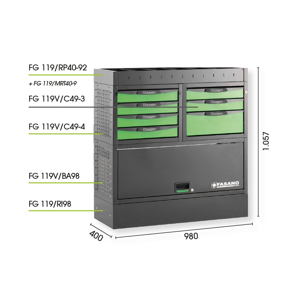 Configurazione Arredo Tecnico Per Furgoni, FG 119V/CO16