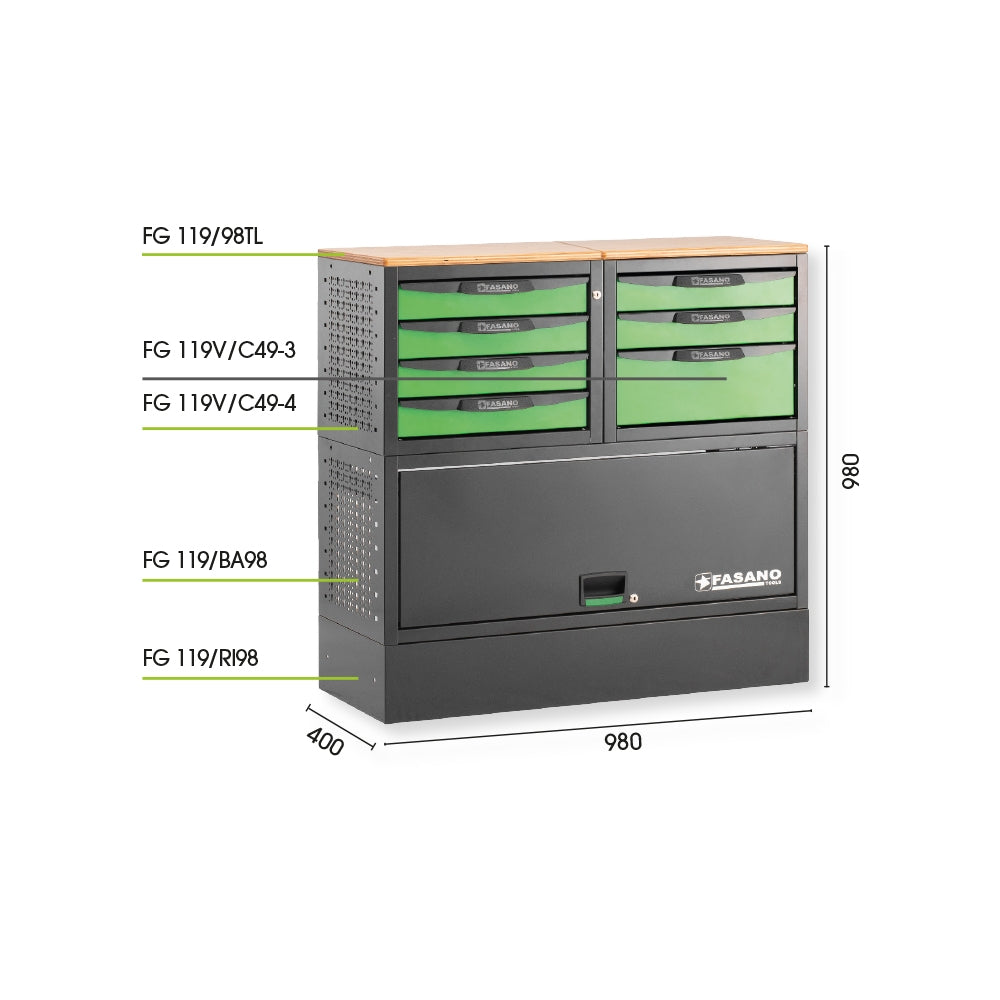 Configurazione Arredo Tecnico Per Furgoni, FG 119V/CO18