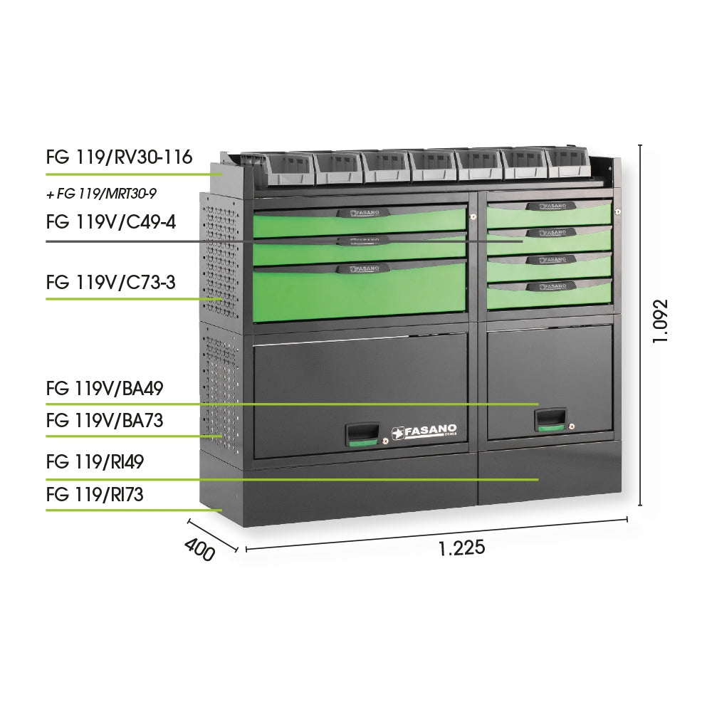 Configurazione Arredo Tecnico Per Furgoni, FG 119V/CO24