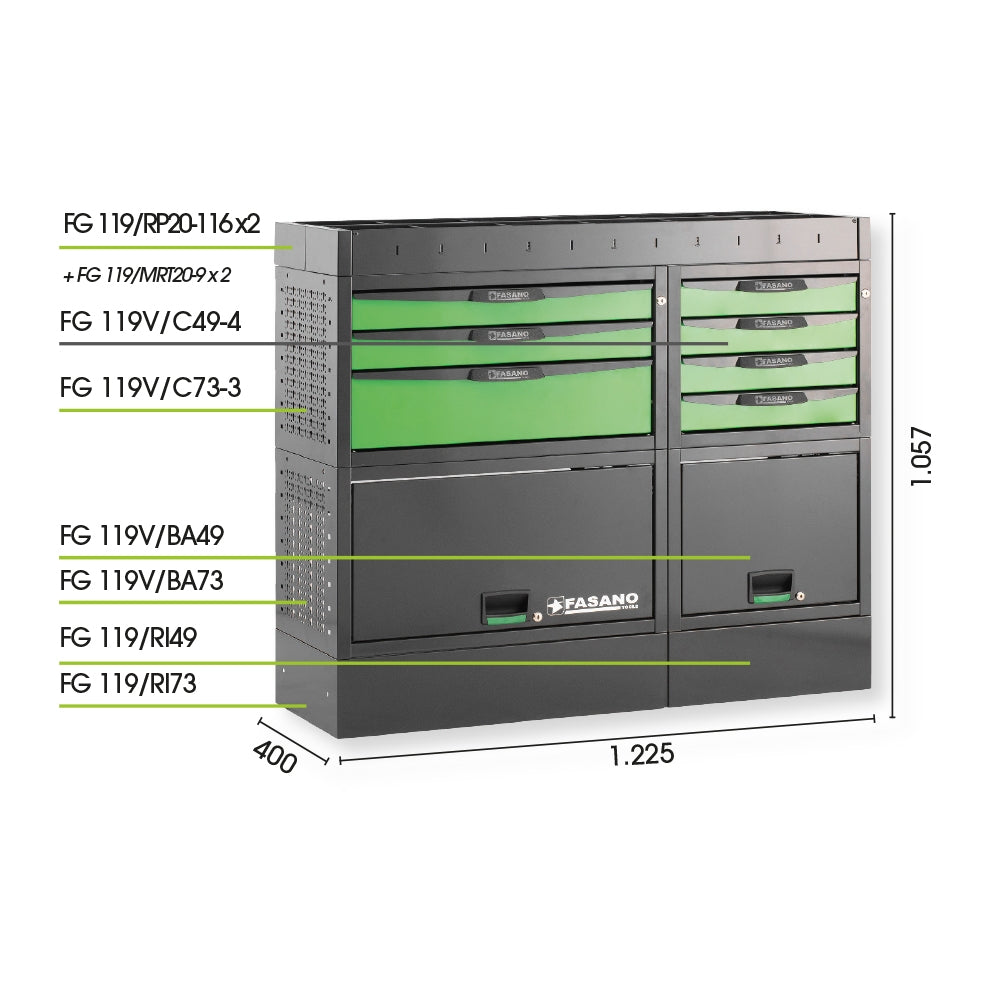 Configurazione Arredo Tecnico Per Furgoni, FG 119V/CO26