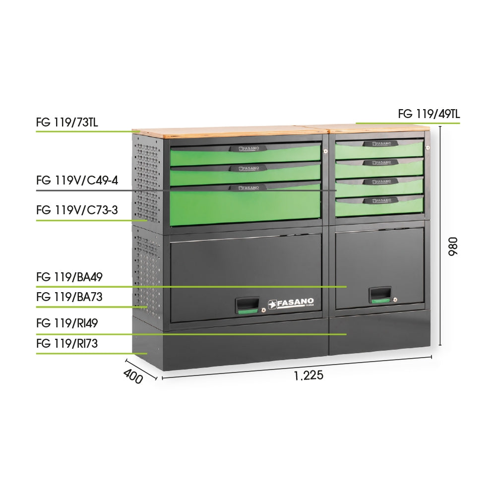 Configurazione Arredo Tecnico Per Furgoni, FG 119V/CO27