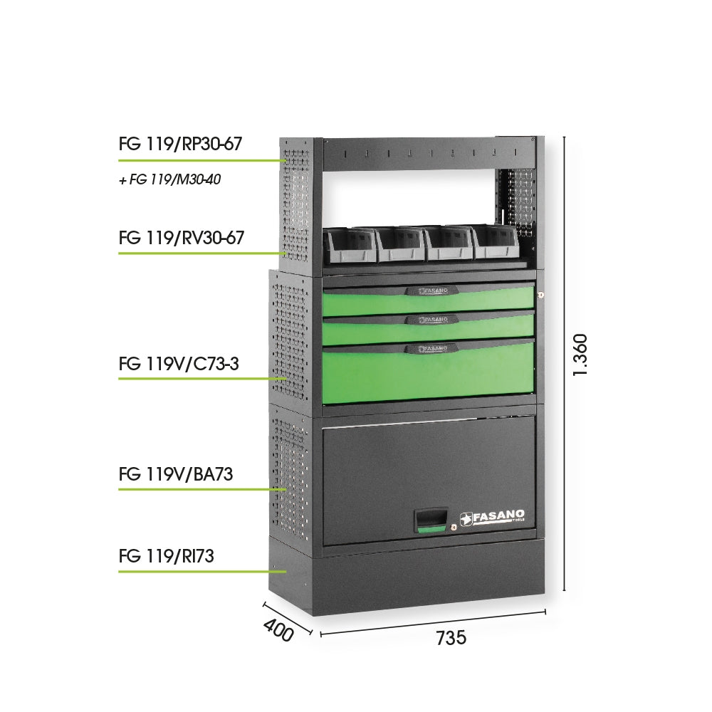 Configurazione Arredo Tecnico Per Furgoni, FG 119V/CO3