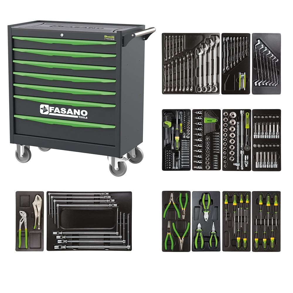 Carrello Porta Utensili A 7 Cassetti Mod. Fg 124