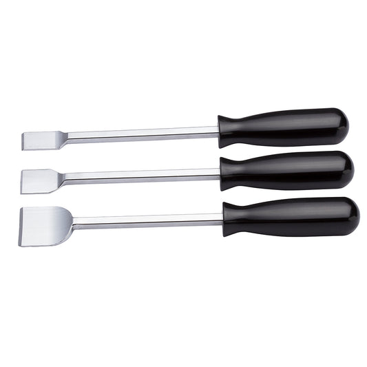 Set 3 Raschietti In Acciaio Con Manico In Abs Fasano Tools, FG 184R/S3