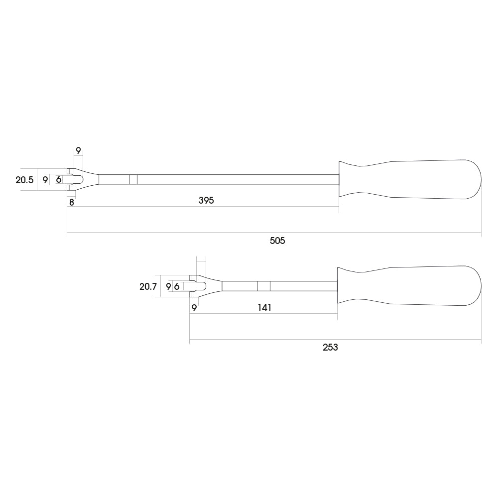 Set Levapioli Con Manico In Abs, FG 185B/S2