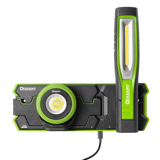 Base Di Ricarica Wireless + Lampada Fg 210/W + Lampada Fg 213/W, FG 213/S3