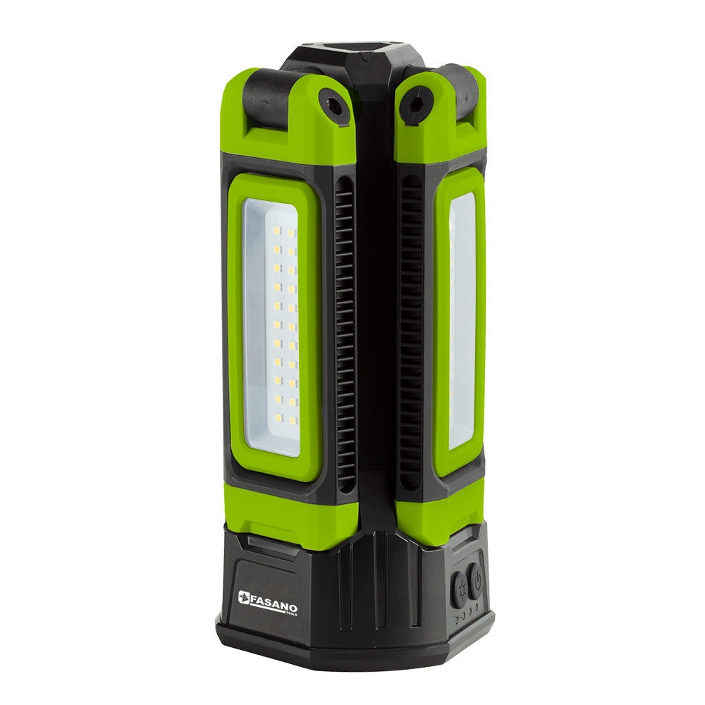 Lampada Ricaricabile A 3 Fari Led Dotata Di Treppiedi, FG 217/B
