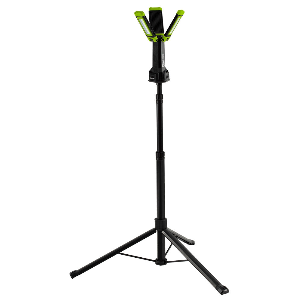 Lampada Ricaricabile A 3 Fari Led Dotata Di Treppiedi, FG 217/B