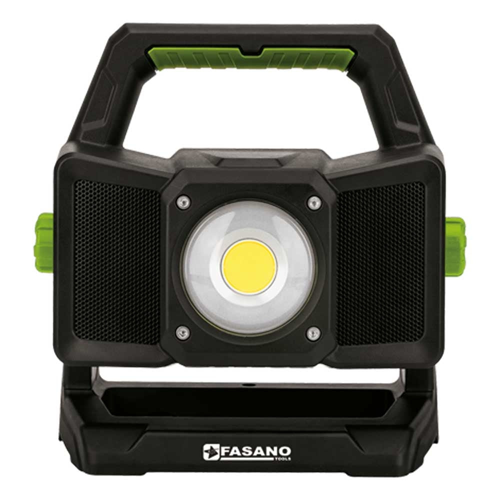 Faro Da Lavoro Ricaricabile A Led Con Casse Wireless, FG 222/B