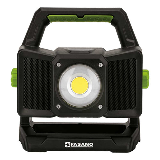 Faro Da Lavoro Ricaricabile A Led Con Casse Wireless, FG 222/B