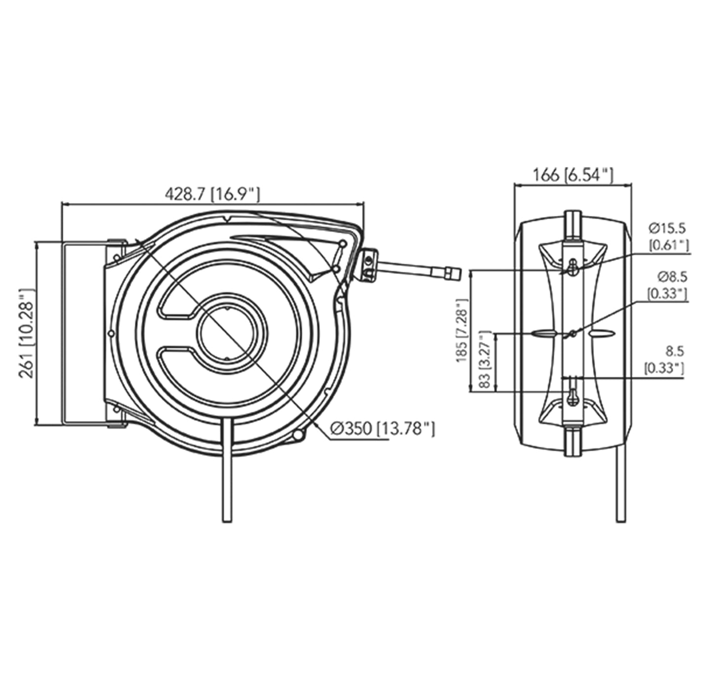 Avvolgitubo Automatico Per Aria Compressa - 15Mt&Nbsp, FGA 383/AR15