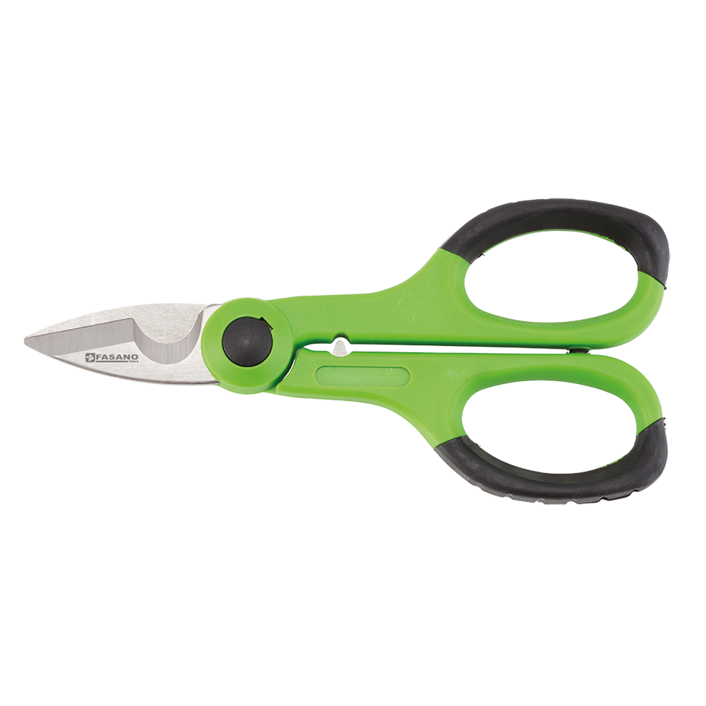 Forbici Da Elettricista Con Crimpatore Per Terminali A Tubetto, RAGG FG 49/CF
