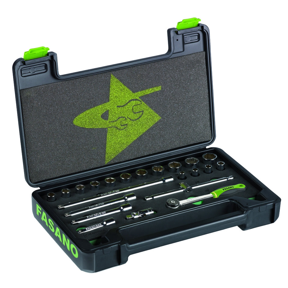 Set 23 Utensili Con Attacco Quadro 3/8, FG 624C/INS23