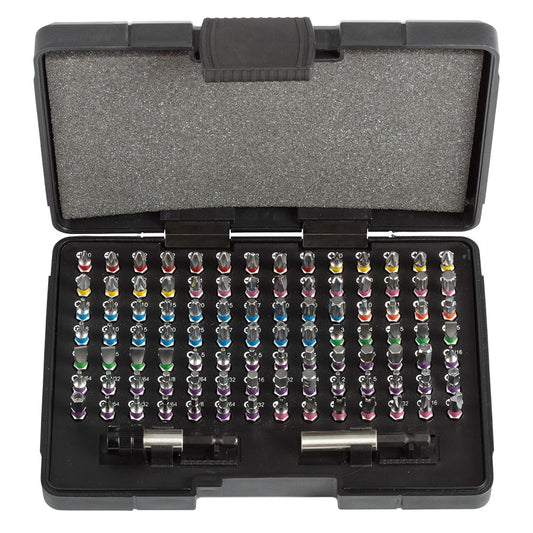 Set 98 Inserti Da 1/4'' + 2 Portainserti, FG 85/S100