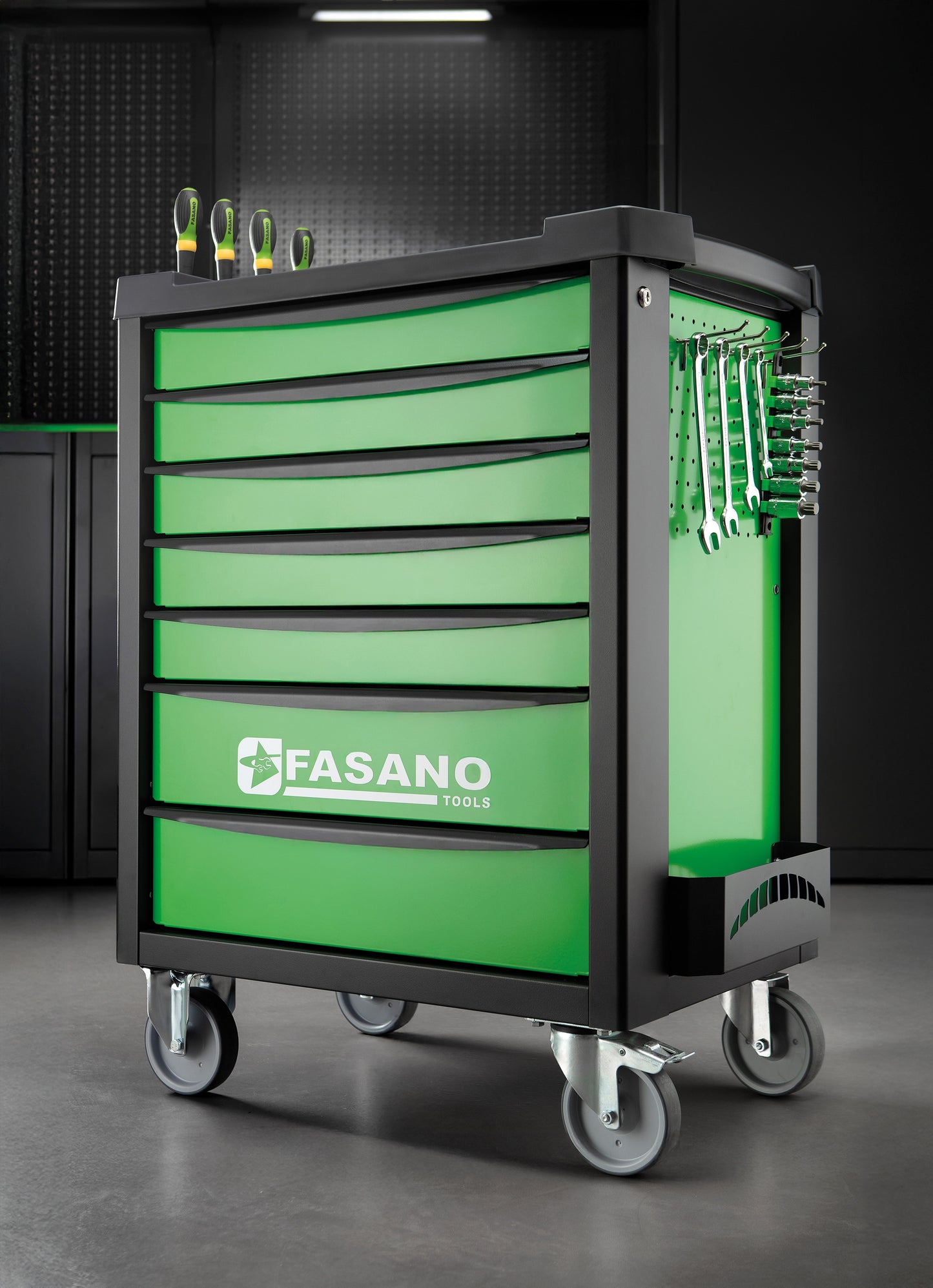 Carrello Porta Utensili Mod. Fg 100 Con Top In Abs A 7 Cassetti, FG 100V/7T
