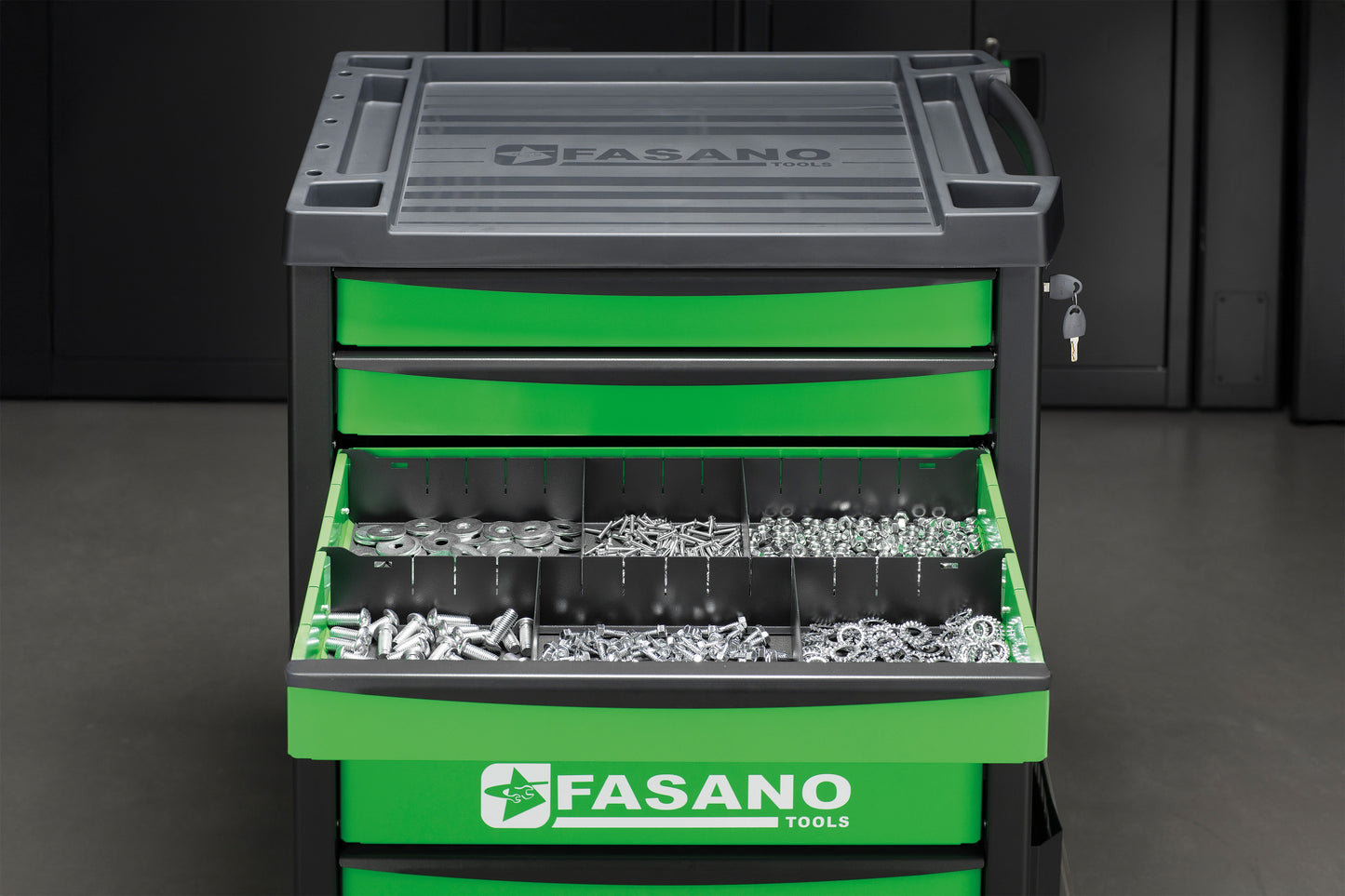 Carrello Porta Utensili Mod. Fg 100 Con Top In Abs A 7 Cassetti, FG 100V/7T