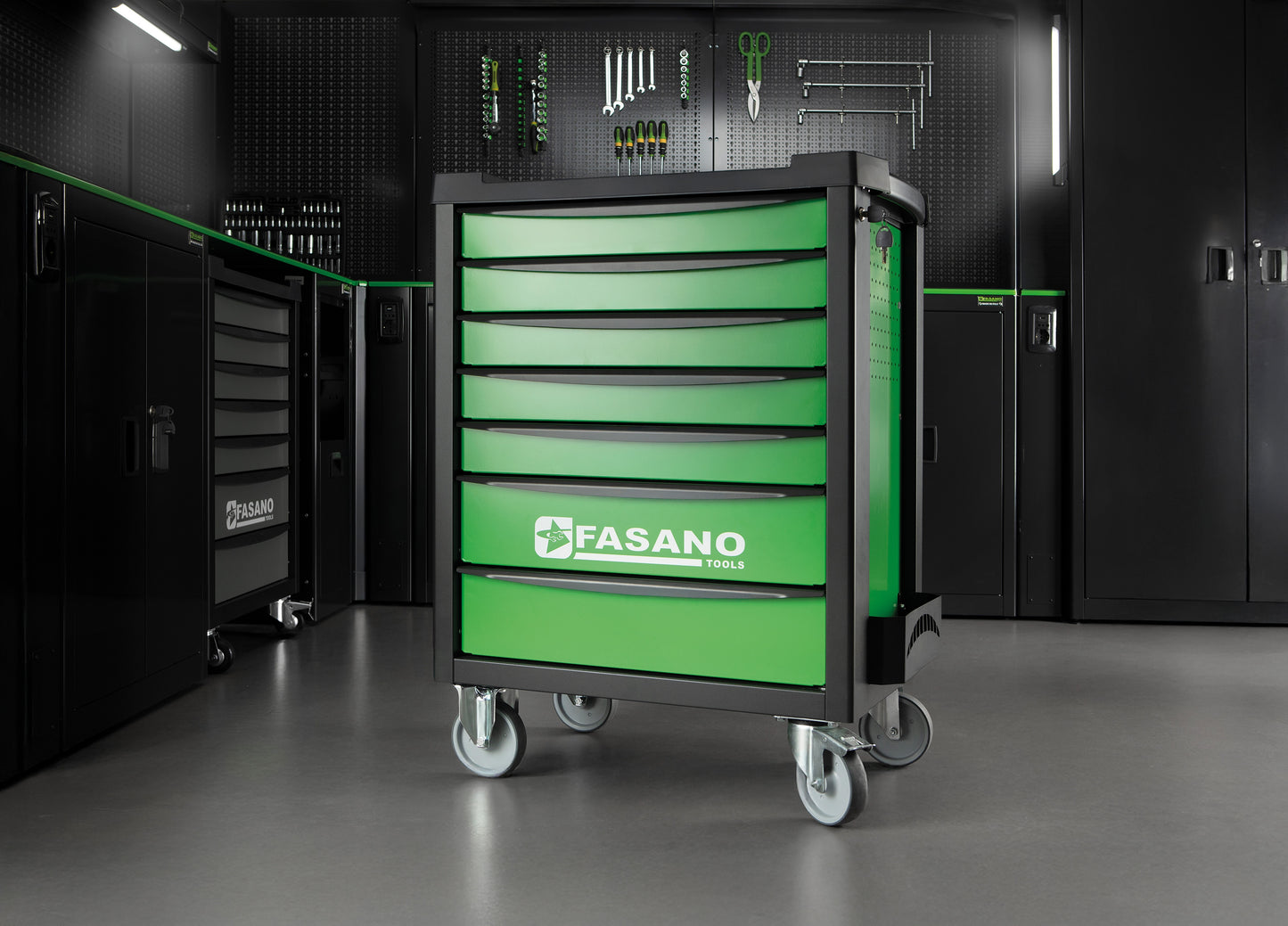 Carrello Porta Utensili Mod. Fg 100 Con Top In Abs A 7 Cassetti, FG 100V/7T
